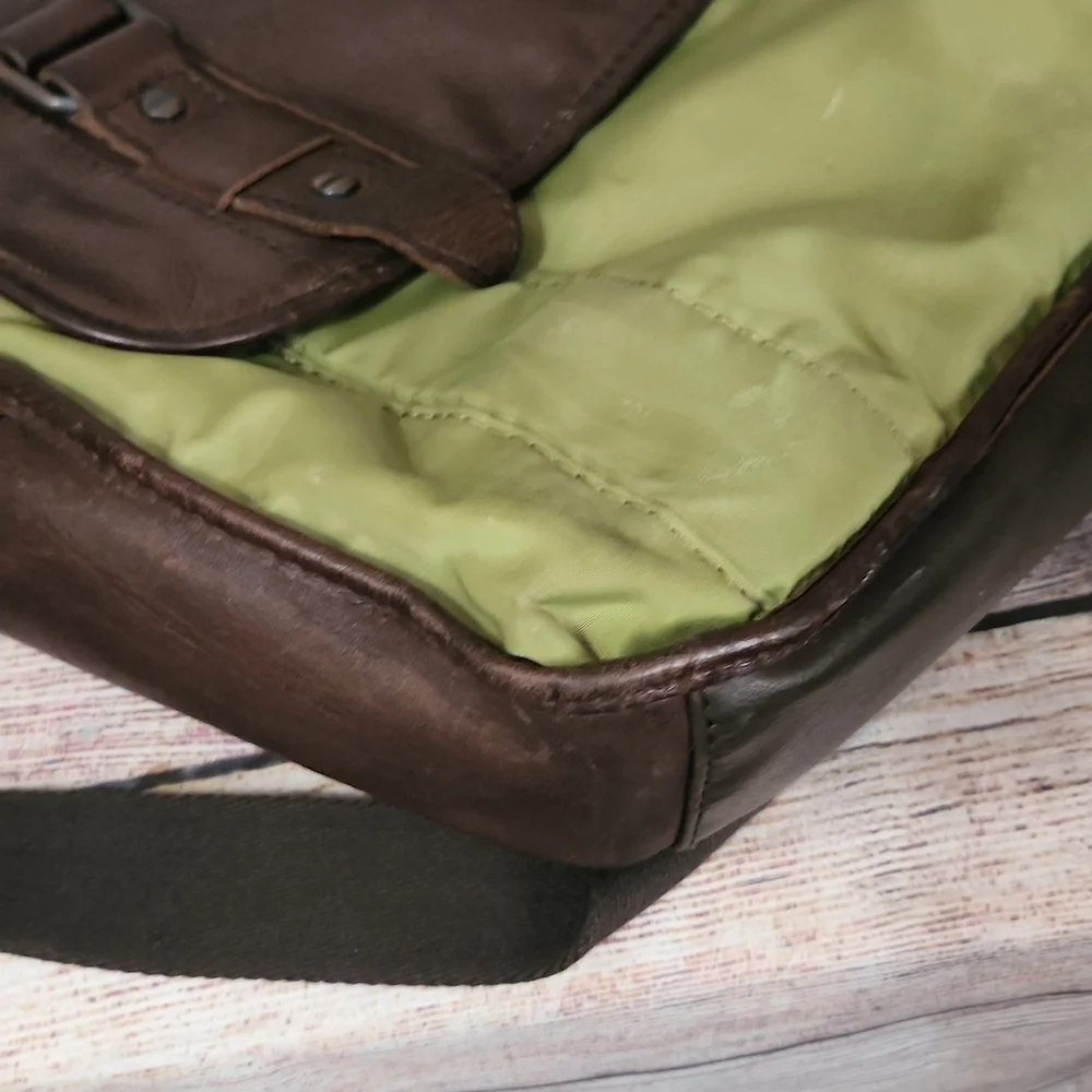 Fossil Leather/Nylon Messenger Bag - Picture 15 of 17